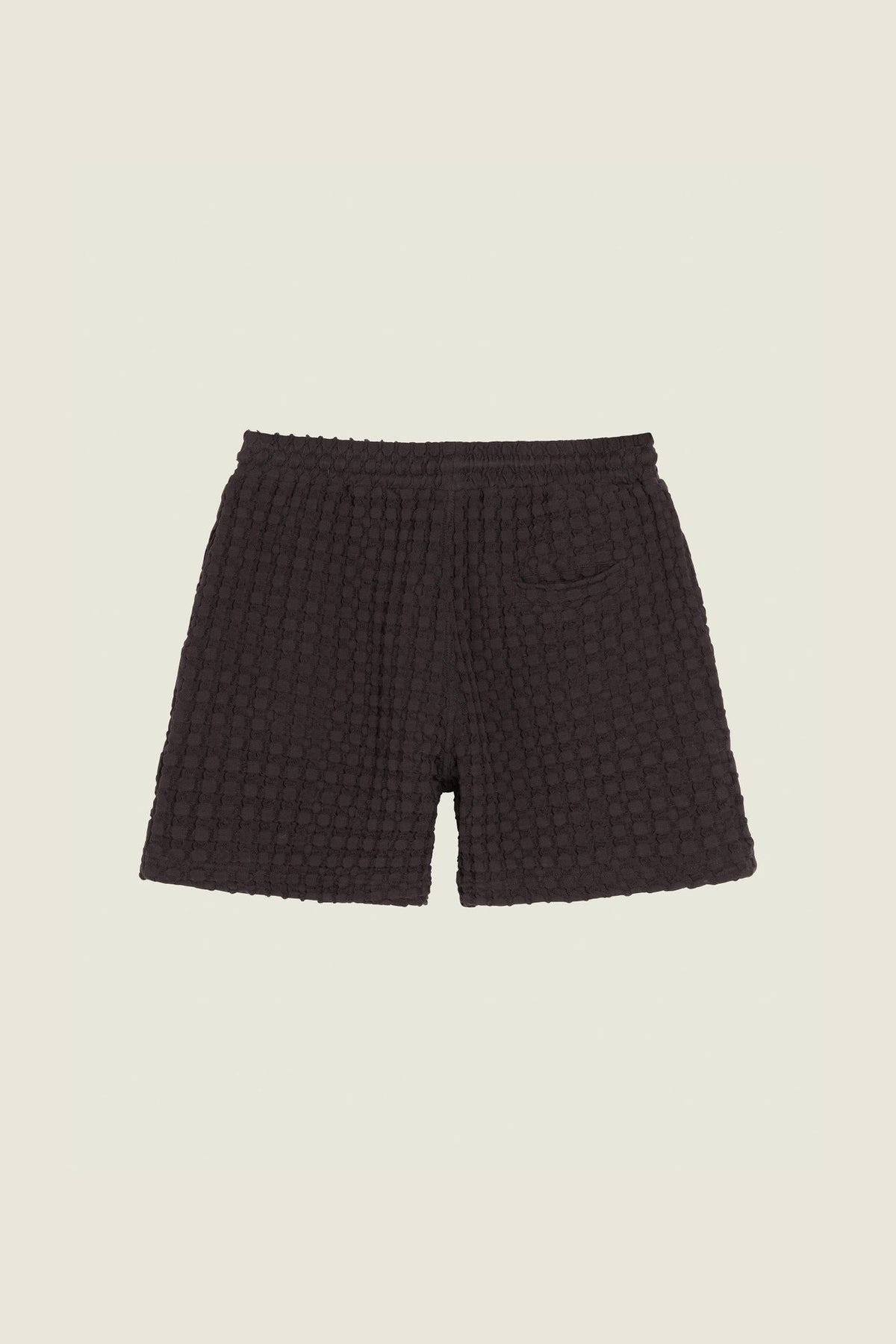 OAS Nearly Black Porto Waffle Shorts