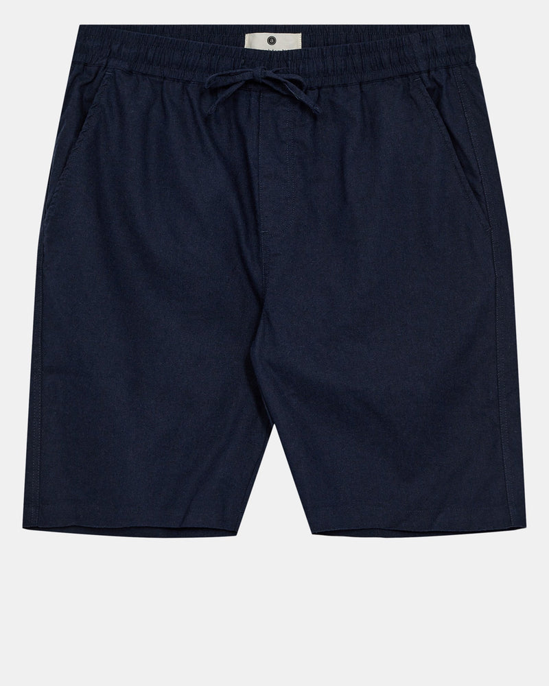 Anerkjendt James Linen Elast Shorts - Sky Captain
