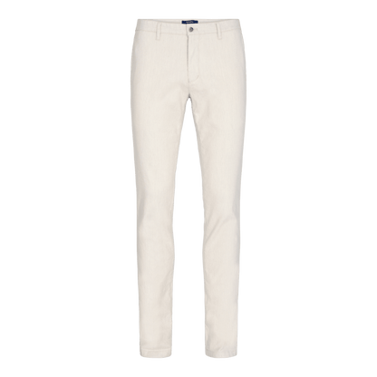 Sunwill Casual Linnebyxor Modern Fit - Light Pearl
