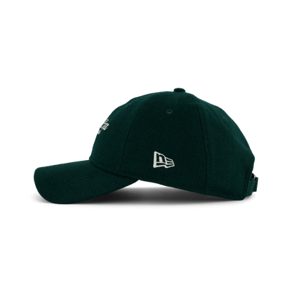 New Era - Melton 9TWENTY Dark Green/White Dad Cap