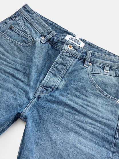 GABBA Anker K4517 Shorts - Mid Blue Denim - No Generation