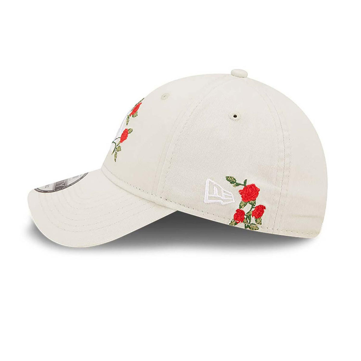 New Era LA Dodgers Flower Stone 9FORTY Adjustable Cap - Cream - No Generation