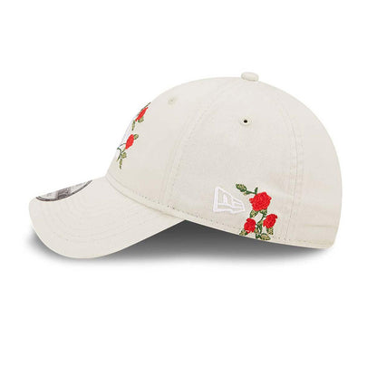 New Era LA Dodgers Flower Stone 9FORTY Adjustable Cap - Cream - No Generation