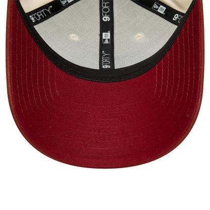 New Era LA Dodgers MLB Stone 9FORTY Adjustable Cap - Cream - No Generation