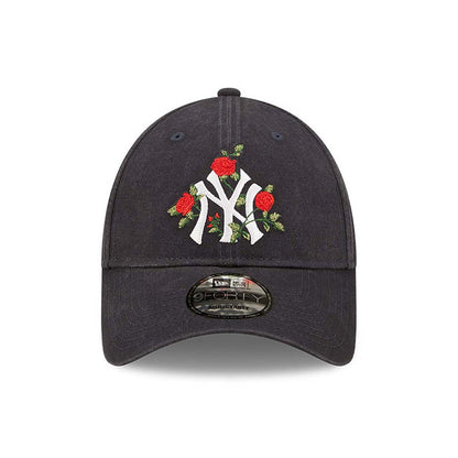 New York Yankees Flower Blue 9FORTY Adjustable Cap - Blue - No Generation