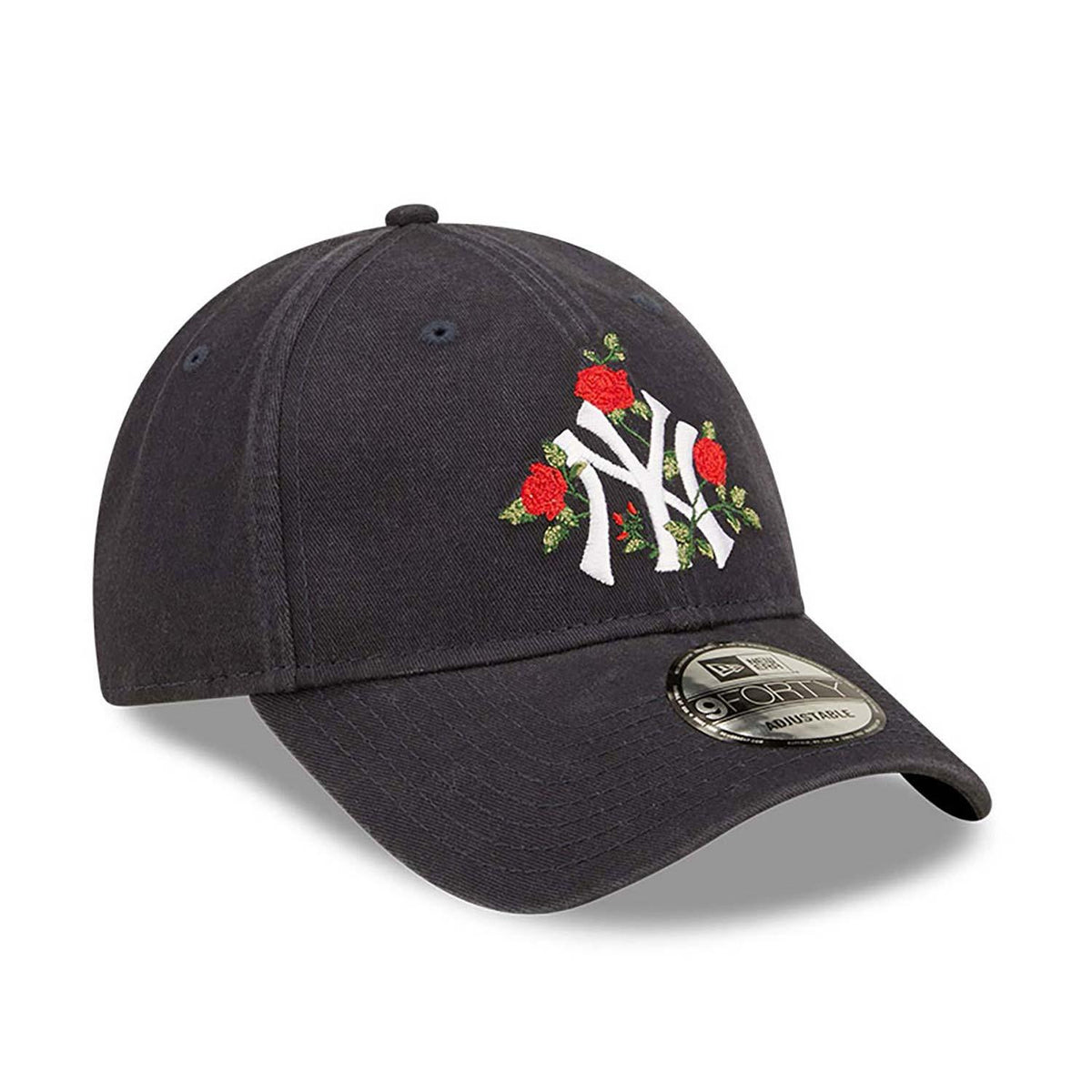 New York Yankees Flower Blue 9FORTY Adjustable Cap - Blue - No Generation