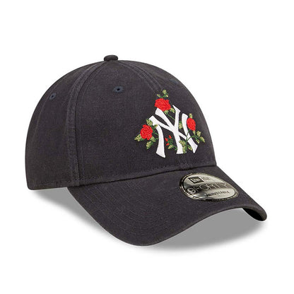 New York Yankees Flower Blue 9FORTY Adjustable Cap - Blue - No Generation