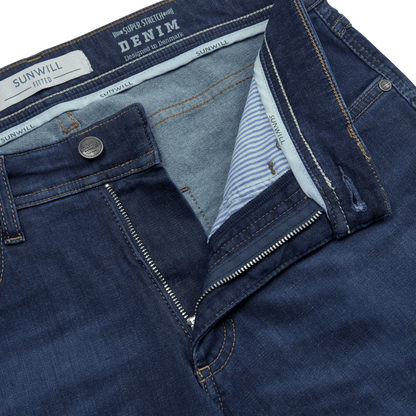 SUNWILL Jeans Super Stretch Fitted Fit - Dark Blue - No Generation