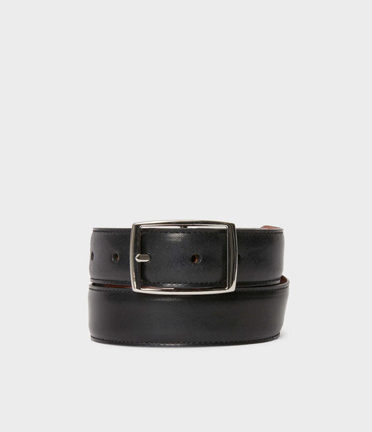 Saddler Dragon Läderbälte Vändbart - Black/Cognac - No Generation